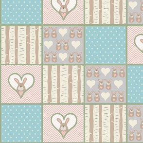 Bunnylove Quilt Topper