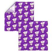 Maltese purple hearts