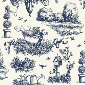 Garden Toile - Blue