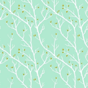 Spring Branches, Mint and Gold