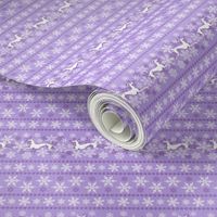 Purple Snowflakes and Greyhounds Stripes - width - 