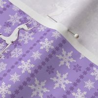 Purple Snowflakes and Greyhounds Stripes - width - 