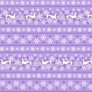 Purple Snowflakes and Greyhounds Stripes - width - 