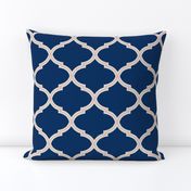 Lily Trellis in Navy and Blush Pink