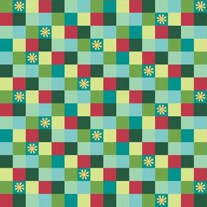 Colorful Little Christmas Squares