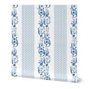 Wildfell Toile ~ Blue and White