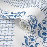 Wildfell Toile ~ Blue and White