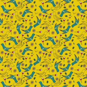 pattern_yellow_cuckoo