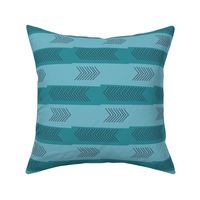 Arrows and Stripes-Teal