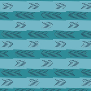 Arrows and Stripes-Teal