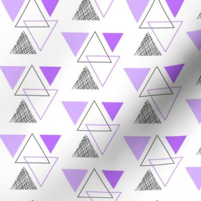 geo triangles // purple