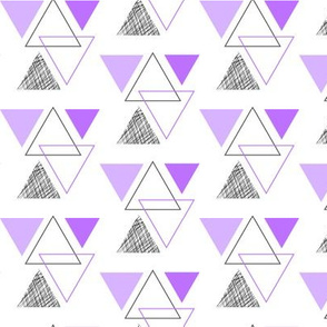 geo triangles // purple