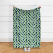 Police Box Green Floral 11