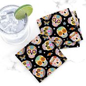 sugar skulls - black, small