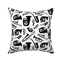 Jazz Print - Black and White