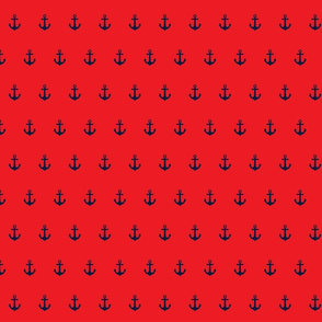 navy on red anchor