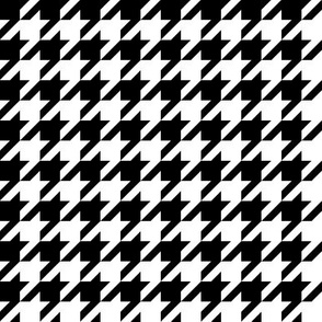 Black and white houndstooth