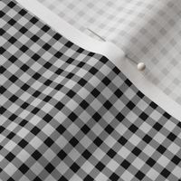 Black and white fox gingham