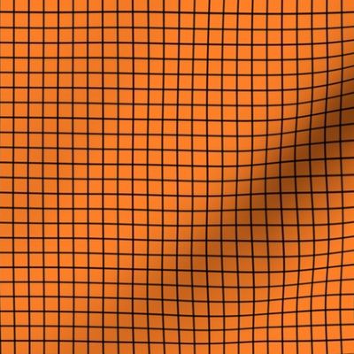 Orange with black fox grid