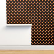 Black and orange fox polka dot