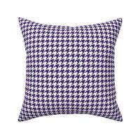 Purple and white houndstooth