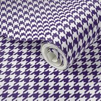 Purple and white houndstooth