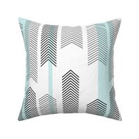 chevron stripe in mint