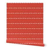 Red Snowflakes and Greyhounds Stripes - width - 