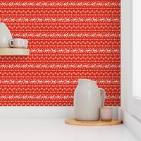 Red Snowflakes and Greyhounds Stripes - width - 
