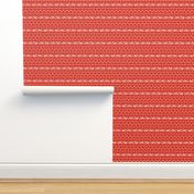 Red Snowflakes and Greyhounds Stripes - width - 