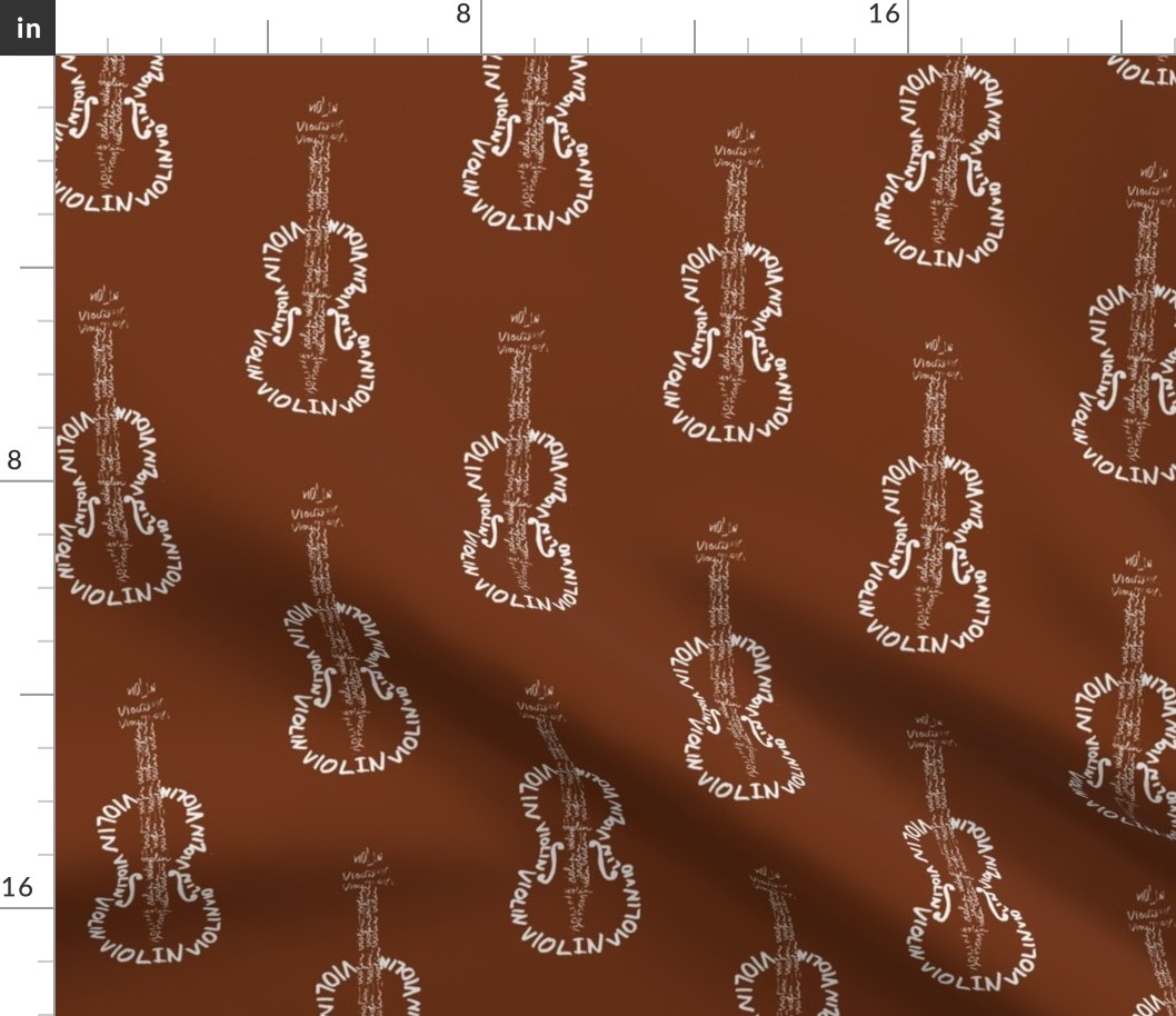 Violin Calligram