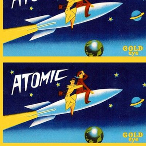 vintage retro kitsch pop art science fiction sci fi toys futuristic space vehicles spaceships rockets astronauts Saturn moon cosmic galaxy earth stars