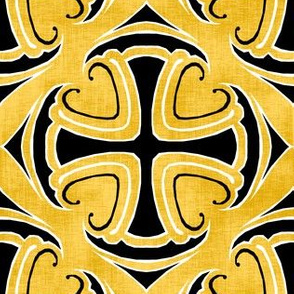 Tiled Crosses Gold