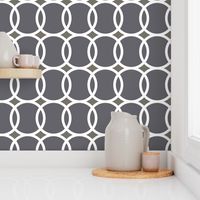 circle geometric gray