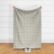 daisy dots on light grey