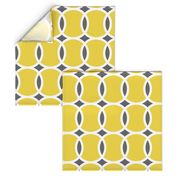 yellow tennis ball geometric