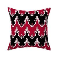 Black & Red Lace Chevrons