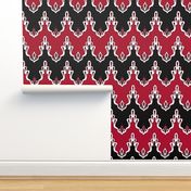 Black & Red Lace Chevrons