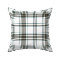 hikers' plaid - 14" khaki and white