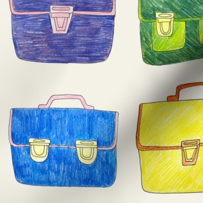 Hand Drawn School Bags