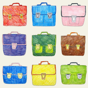 Hand Drawn School Bags