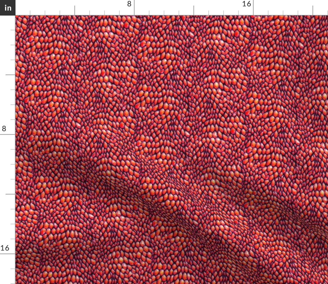 sparkle red enamel dragon scales