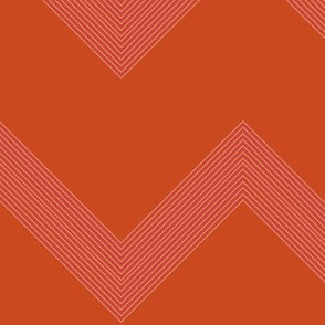 Burnt Orange Chevron