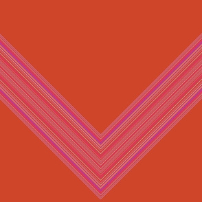 Orange and Pink Chevron