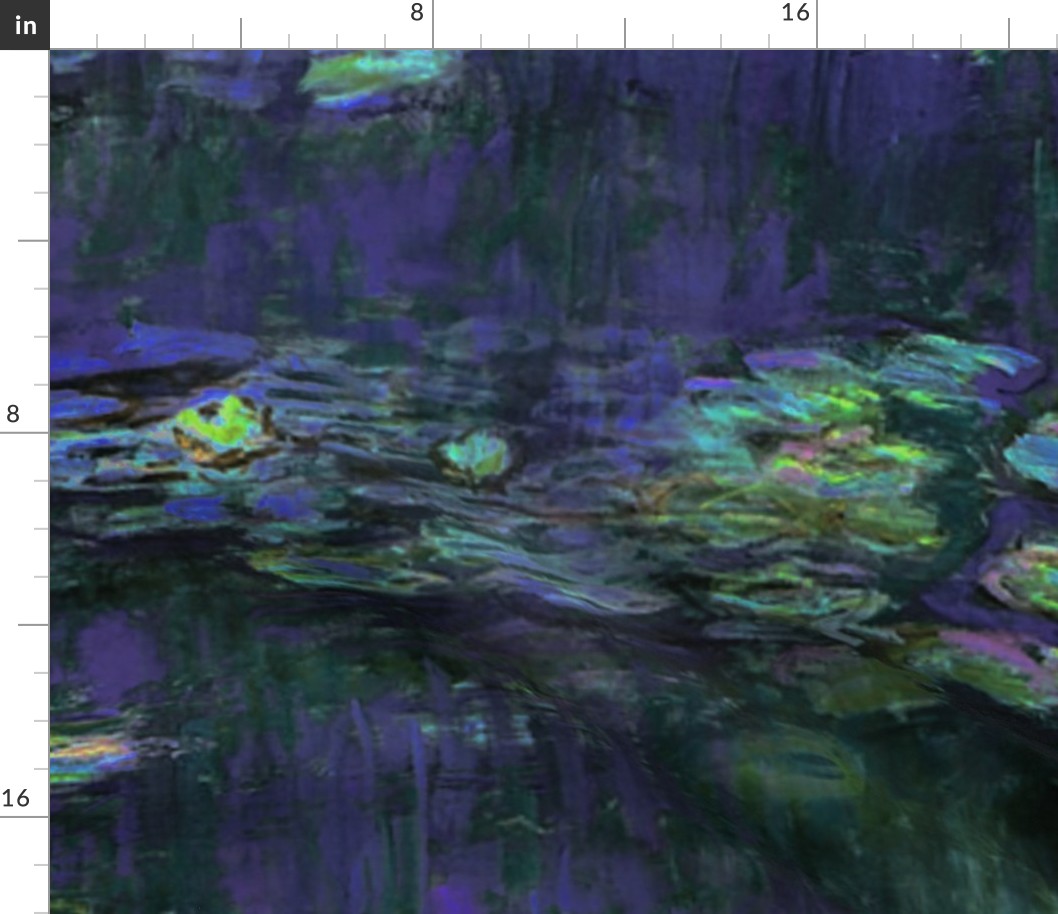 Claude Monet ~ Waterlilies ~ At Night ~ Large