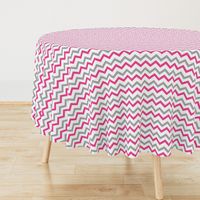 Pink & Gray Chevron