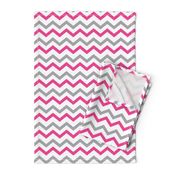 Pink & Gray Chevron