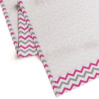 Pink & Gray Chevron