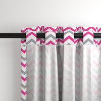 Pink & Gray Chevron