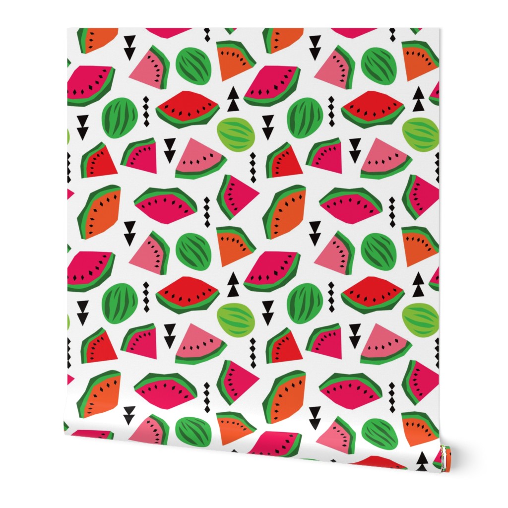 Water Melon summer fruit illustration pattern